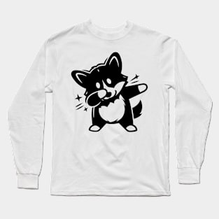 Corgi Dabbing Long Sleeve T-Shirt